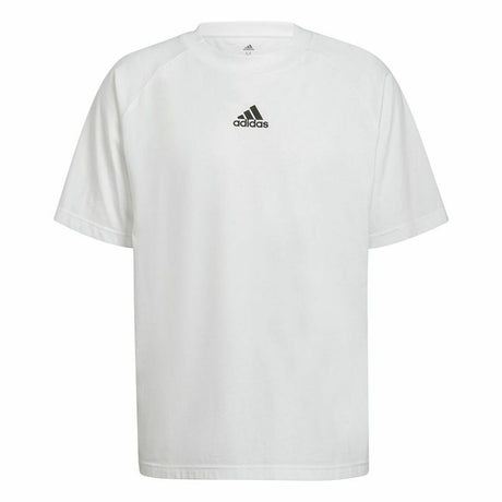 Men’s Short Sleeve T-Shirt Adidas Essentials Brandlove White-0