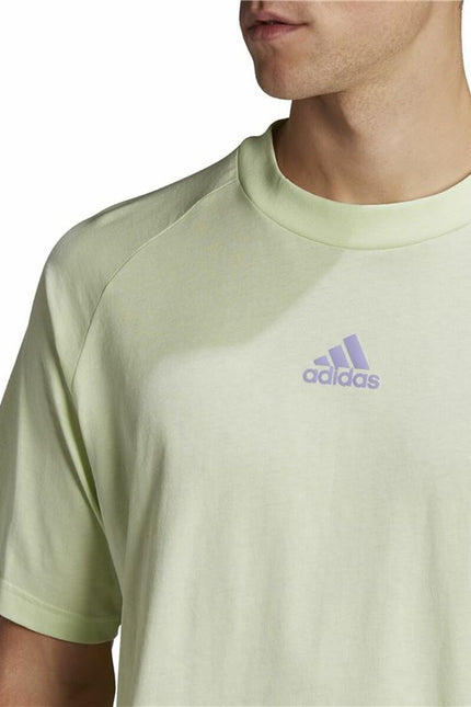 Men’s Short Sleeve T-Shirt Adidas Essentials Brandlove Yellow