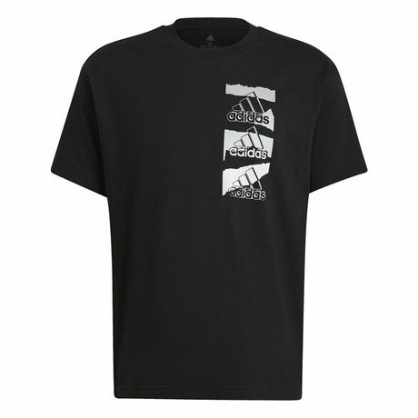 Men’s Short Sleeve T-Shirt Adidas Essentials Brandlove Black-0