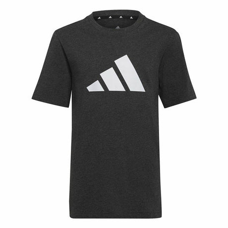 Child's Short Sleeve T-Shirt Adidas Future Icons Black-0