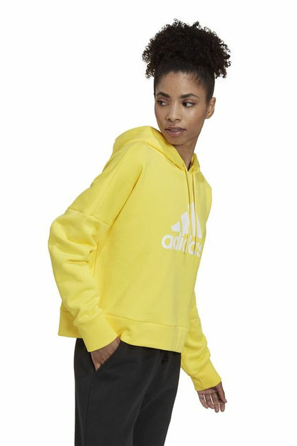 Women’s Hoodie Adidas Future Icons Badge of Sport Yellow