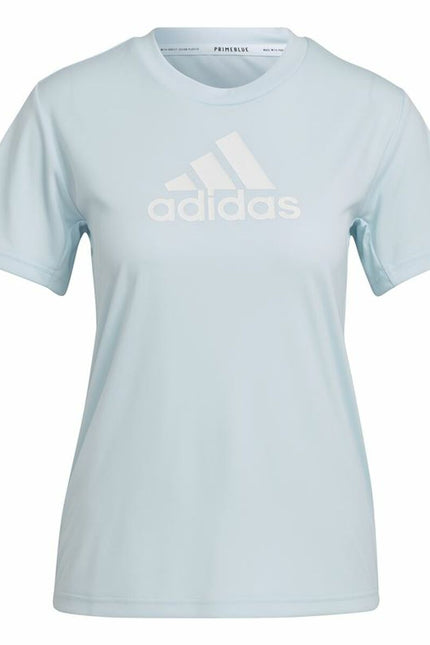 Women’s Short Sleeve T-Shirt Adidas Move Logo Sport Cyan