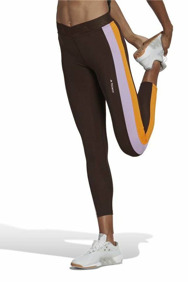 Sport leggings for Women Adidas Hyperglam 7/8 Brown-Adidas-Urbanheer
