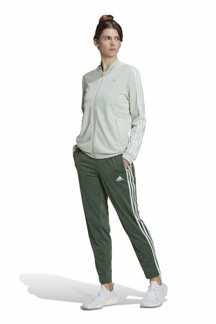 Women's Tracksuit Adidas Essentials 3 Stripes Light Green