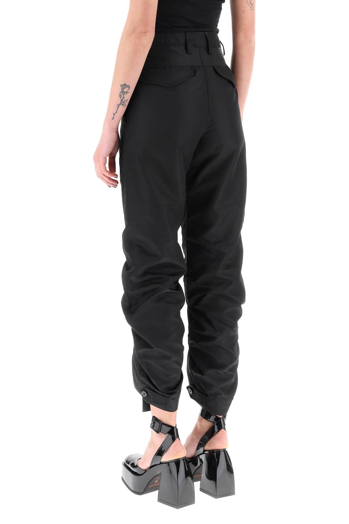 Simone rocha adjustable satin cargo pants-Simone Rocha-8-Urbanheer