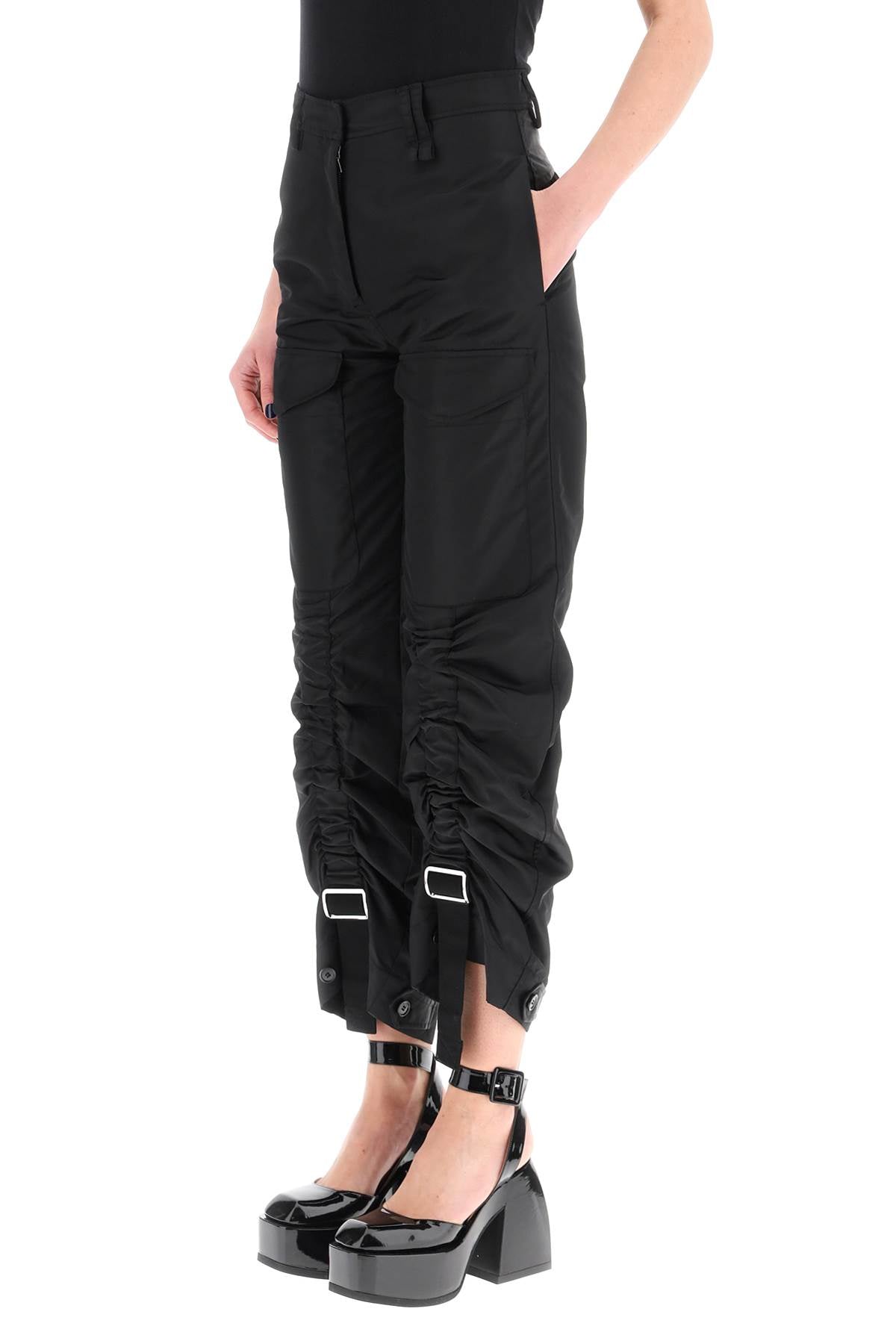 Simone rocha adjustable satin cargo pants-Simone Rocha-8-Urbanheer