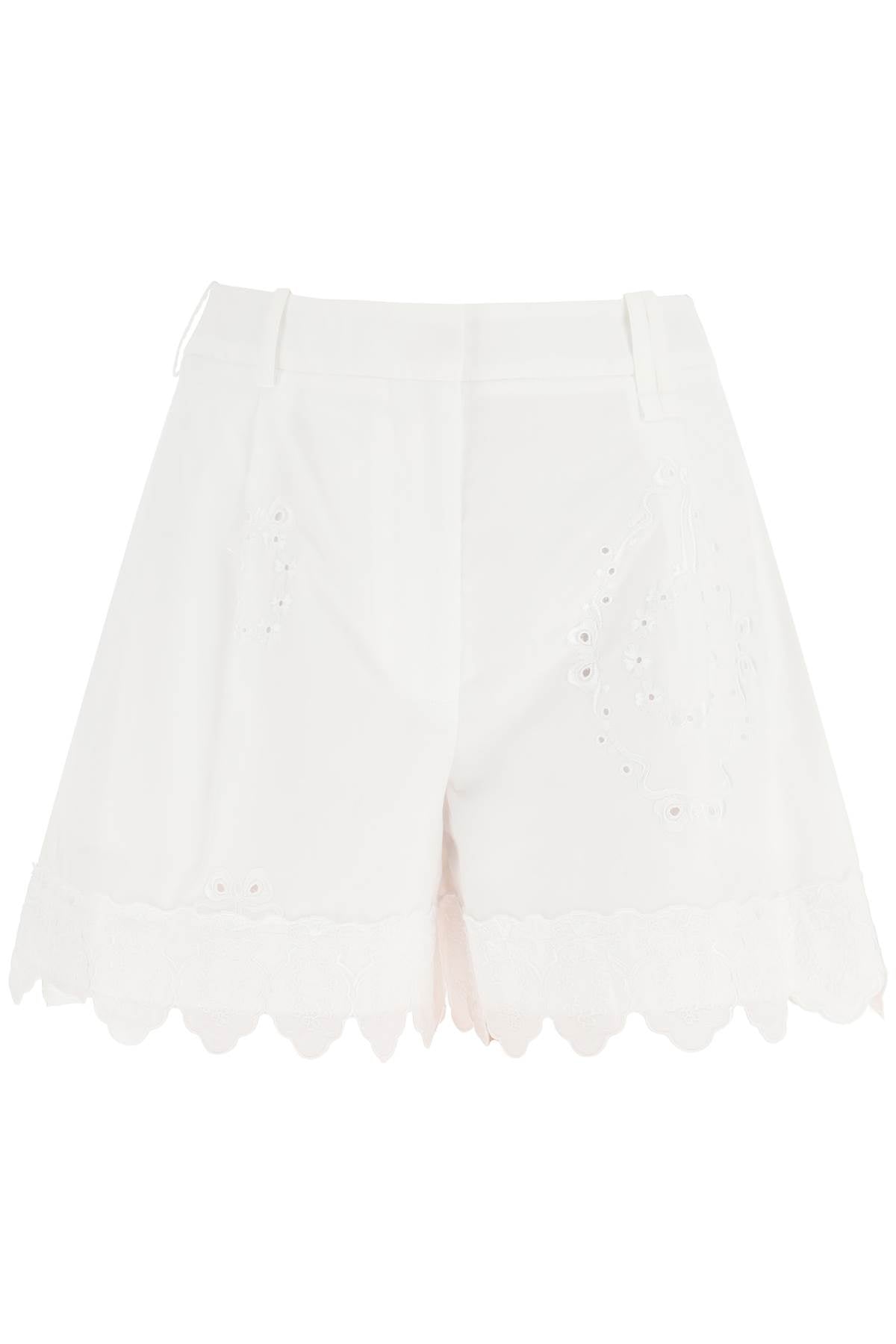 Simone rocha embroidered cotton shorts-Simone Rocha-6-Urbanheer