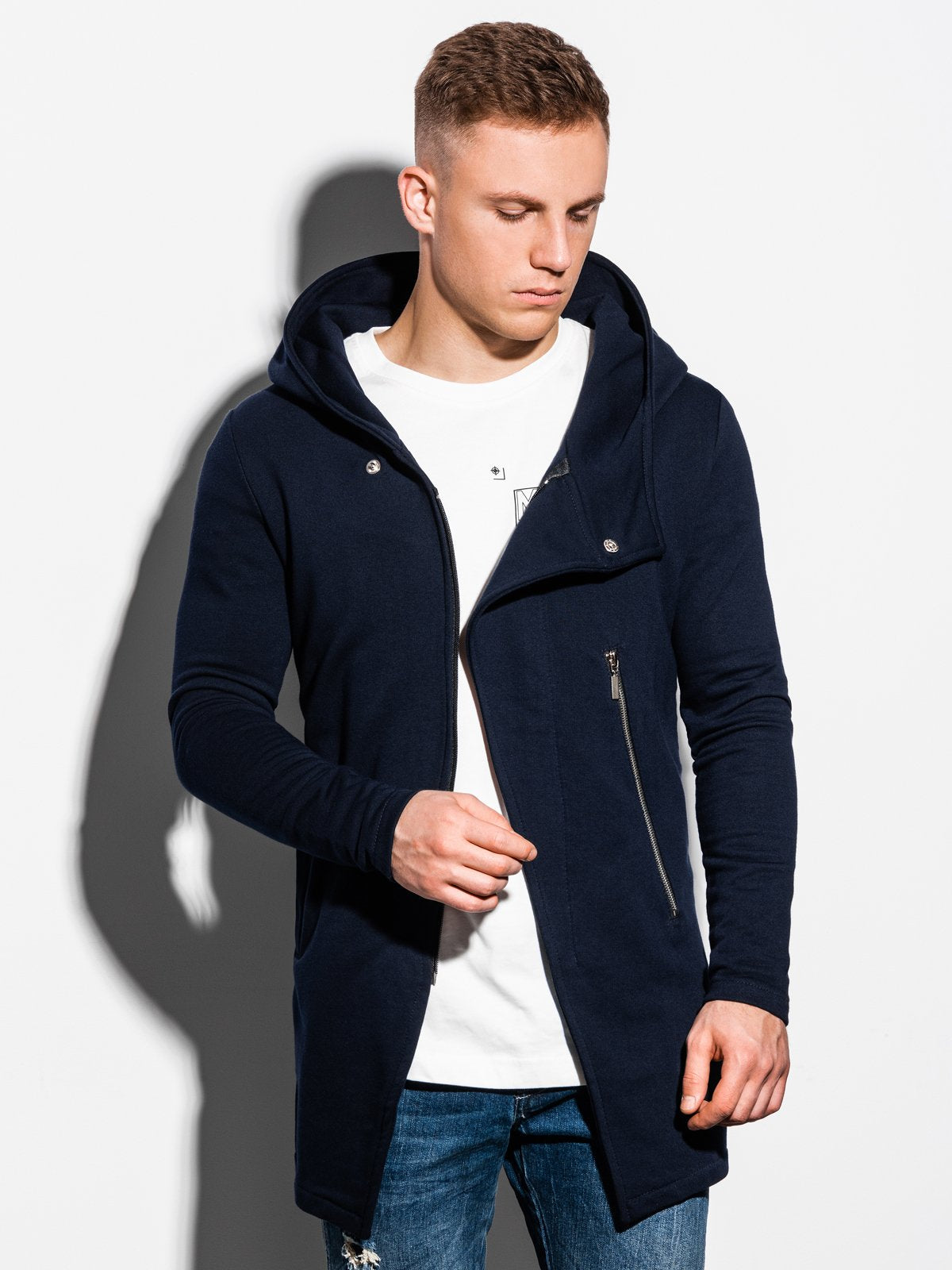 Men's sweatshirt zip hooded Hugo UrbanX navy-UHXE-M-Urbanheer