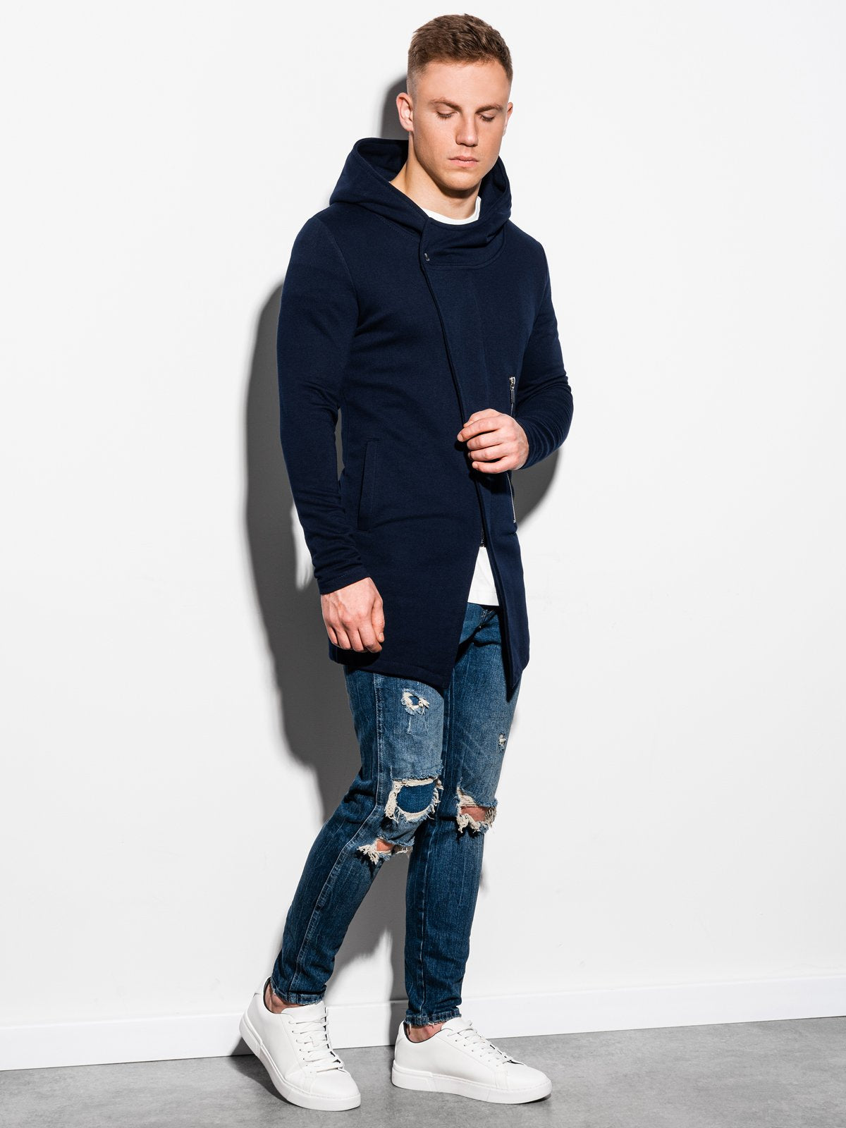 Men's sweatshirt zip hooded Hugo UrbanX navy-UHXE-M-Urbanheer