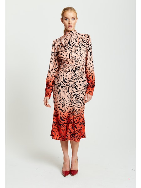 Liquorish Zebra Print Midi Dress-Liquorish-8-Urbanheer