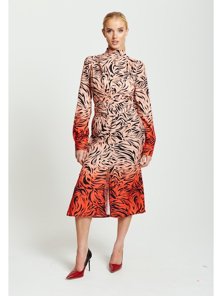 Liquorish Zebra Print Midi Dress-Liquorish-8-Urbanheer