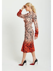 Liquorish Zebra Print Midi Dress-Liquorish-8-Urbanheer
