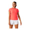 Women’s Short Sleeve T-Shirt Asics Court Piping Orange Coral-Asics-Urbanheer