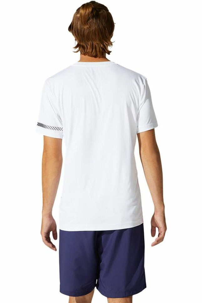 Men’s Short Sleeve T-Shirt Asics Court White-Asics-Urbanheer