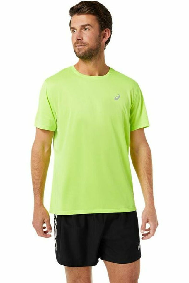 Men’s Short Sleeve T-Shirt Asics Katakana Green-Clothing - Men-Asics-Urbanheer