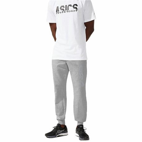 Long Sports Trousers Asics Big Logo Grey Men