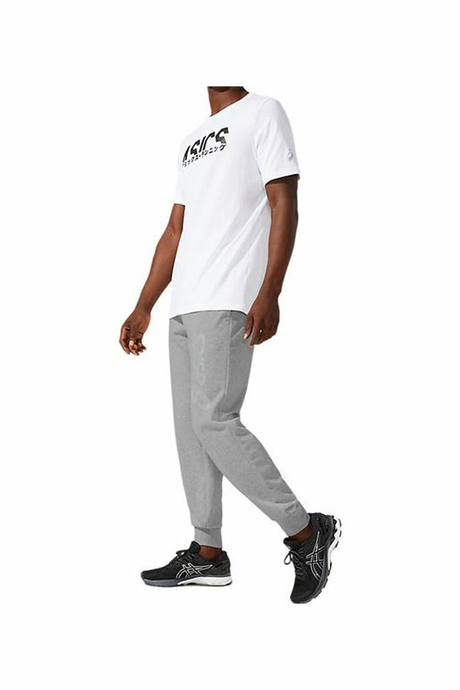 Long Sports Trousers Asics Big Logo Grey Men-Clothing - Men-Asics-Urbanheer