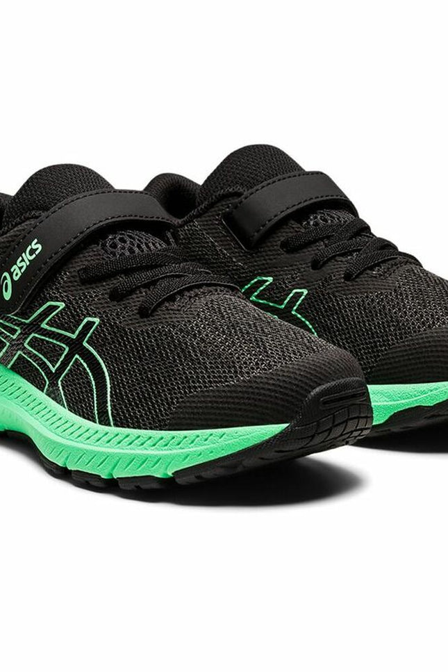 Running Shoes For Kids Asics Gt-1000 11 Black/Green Black-Asics-Urbanheer