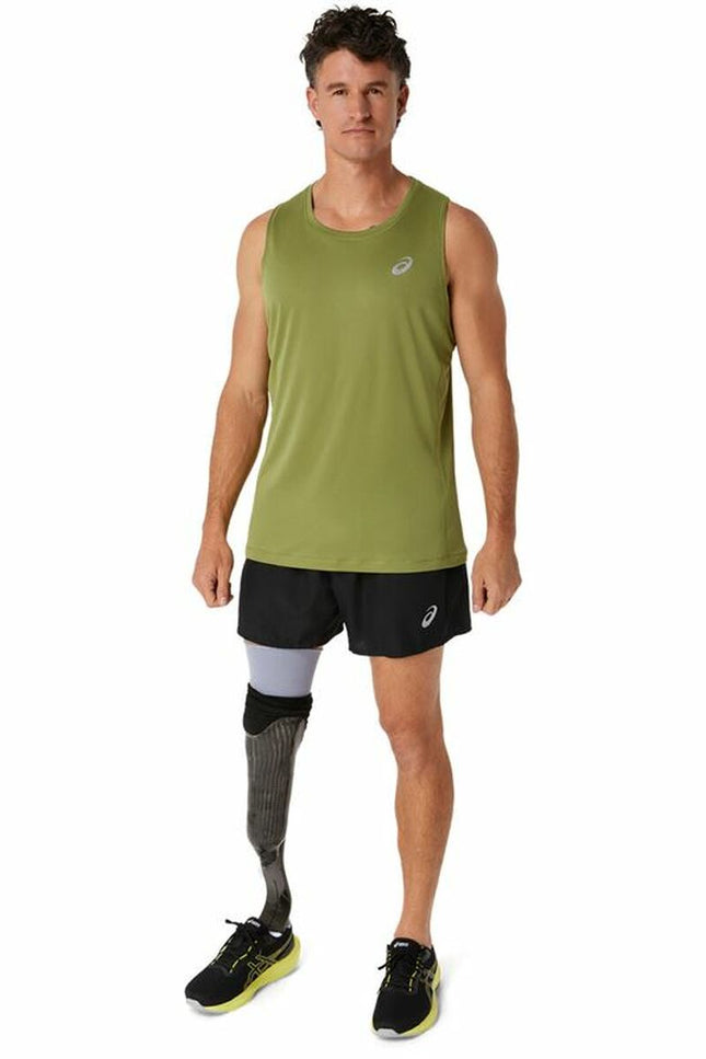 Tank Top Men Asics Core Singlet Green-Sports | Fitness > Running and Athletics > Running and athletics t-shirts-Asics-Urbanheer