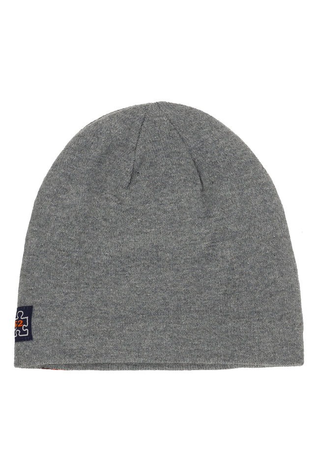Ubs2 Children'S Hat In Grey With Bear Jacquard.-UBS2-Urbanheer