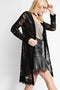 Lace Jacket With Studded Suede Details-Vocal-S-Urbanheer