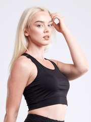 Racerback Lightweight Training Crop Tank Top-JupiterGear-Burgundy-Small / Medium-Urbanheer