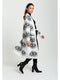 Liquorish Eye Pattern Longline Cardigan In White-Liquorish-S-Urbanheer