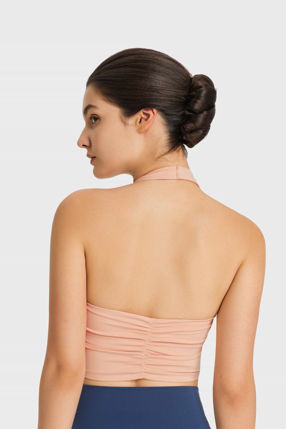 Breathable Halter Neck Sports Bra-Street 360-Purple-4-Urbanheer