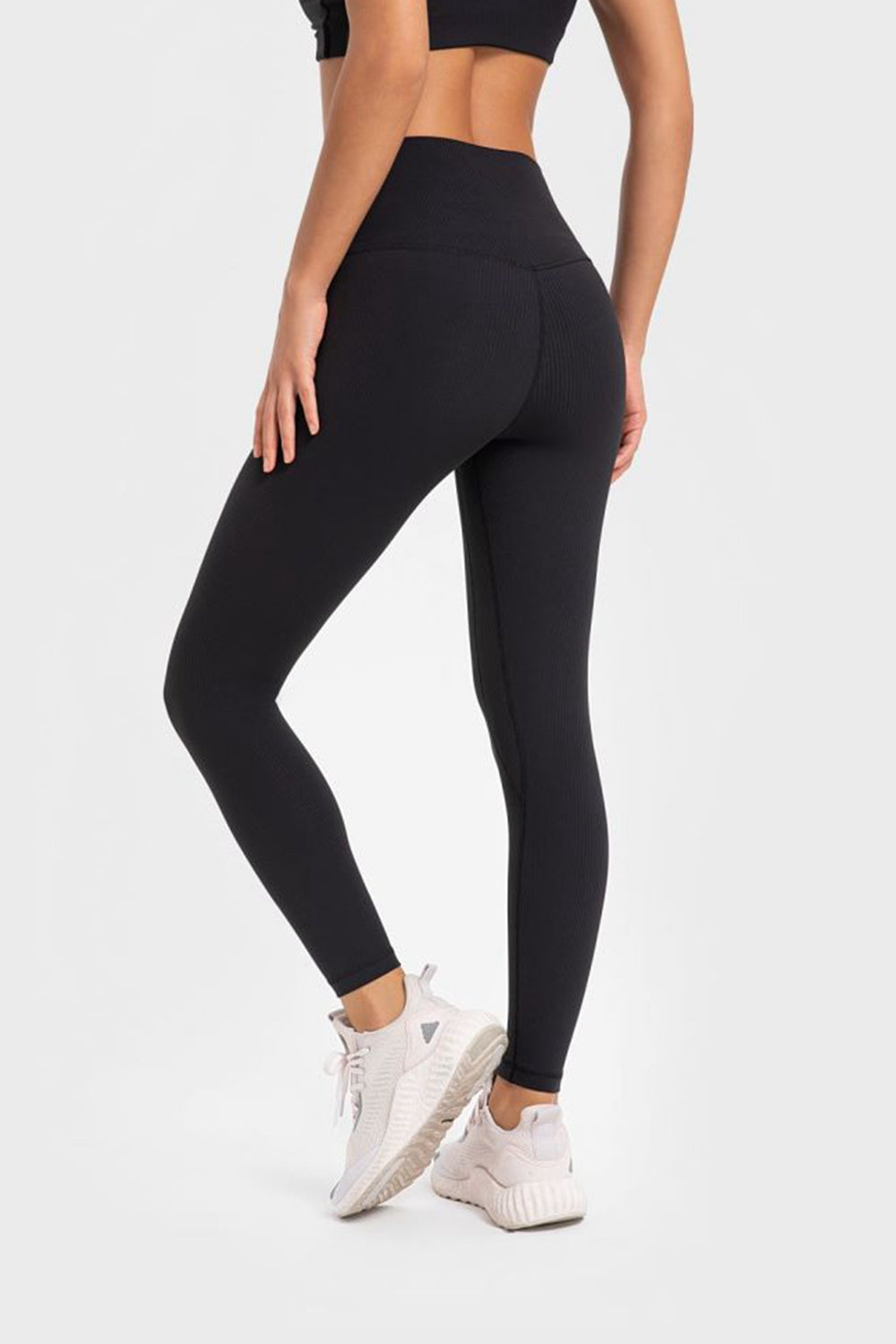Highly Stretchy Wide Waistband Yoga Leggings-Street 360-Lemon-4-Urbanheer