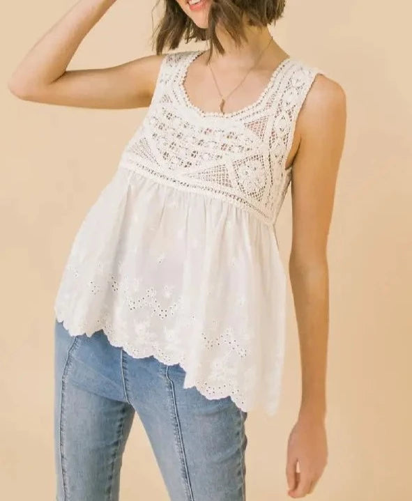 Beautiful Lace Top.-FLYING TOMATO-S-Urbanheer