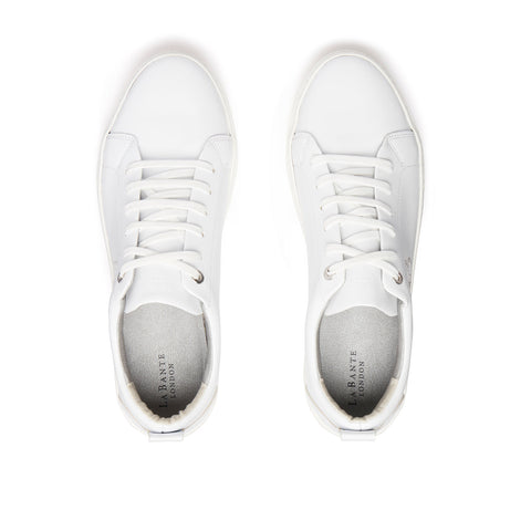 LB White Apple Leather Sneakers Men-Sneakers-LaBante London-UK 9 | USA 10 | EU 43-Urbanheer