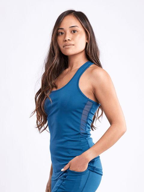 Sports Tank Top with Side Mesh Panels-JupiterGear-Grey-Large / Extra-Large-Urbanheer