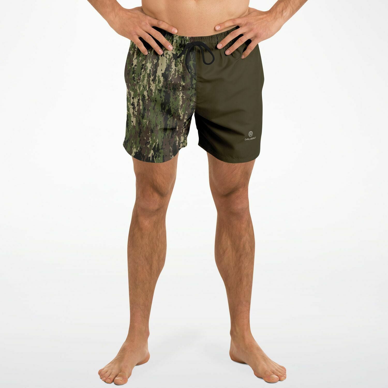 Graphic Camo 5.5" Men Swim Shorts-Subliminator-XS-Urbanheer