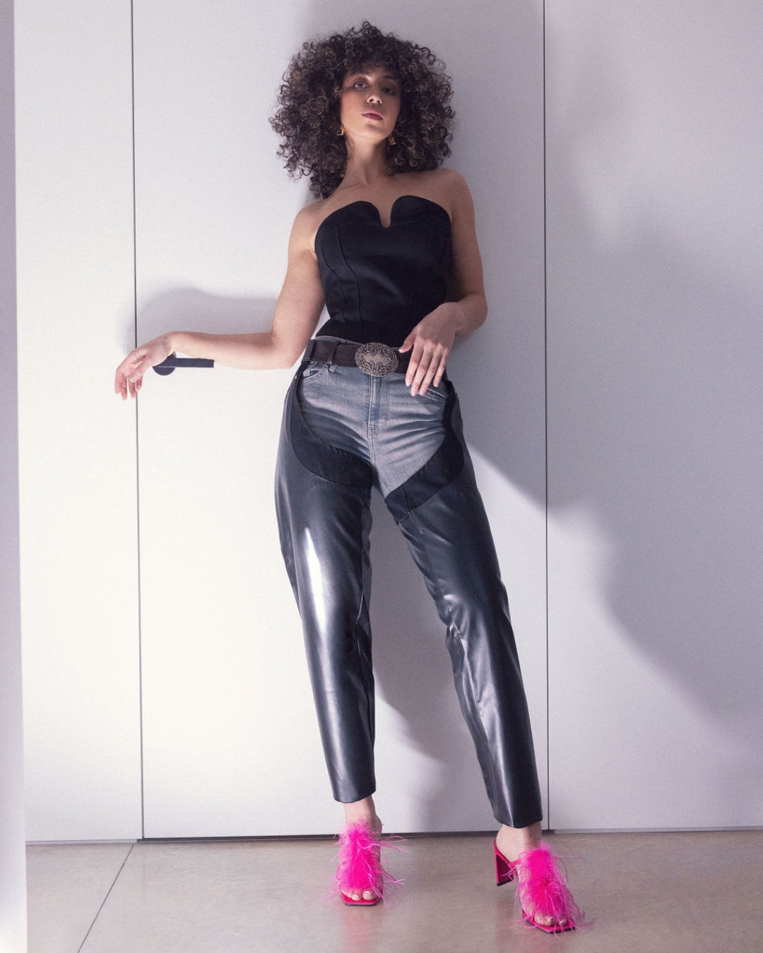 Layla Feather Sandals-LulaMax Shoes-5-Fuchsia-Urbanheer