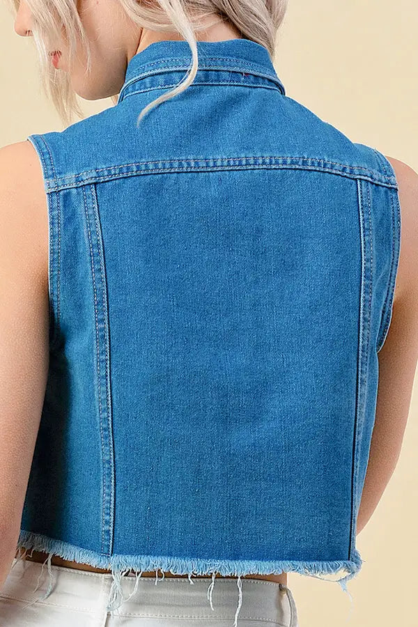 All Season Denim Vest-Clothing-Heart&Hips-Small-Urbanheer