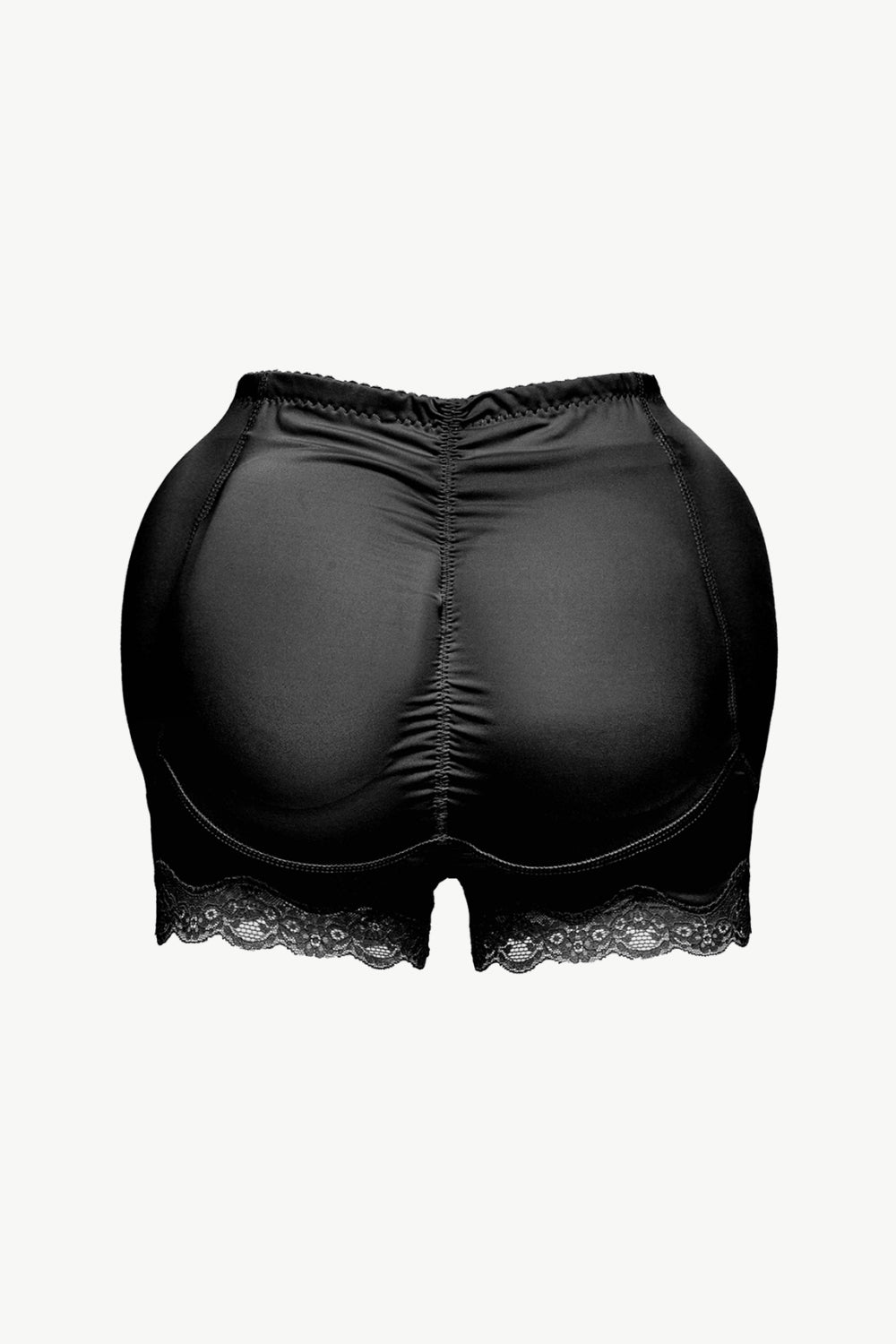 Full Size Lace Trim Shaping Shorts-Street 360-Black-S-Urbanheer