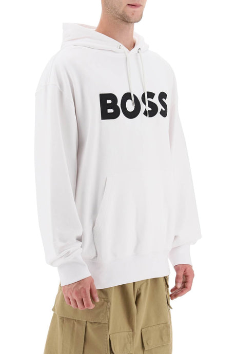Boss logo patch hoodie