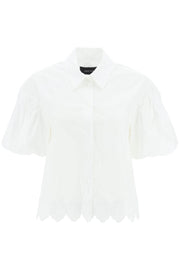 Simone rocha embroidered cropped shirt-Simone Rocha-6-Urbanheer