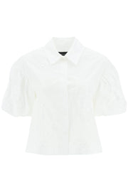 Simone rocha cropped shirt with embrodered trim-Simone Rocha-6-Urbanheer
