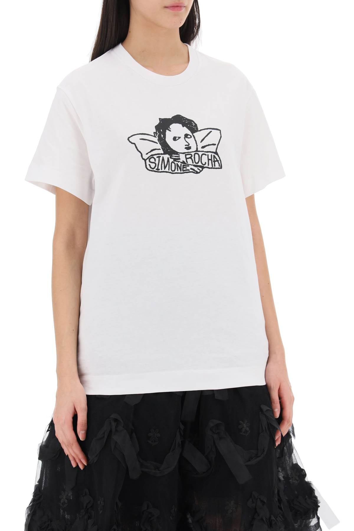 Simone rocha angel baby crewneck t-shirt-Simone Rocha-L-Urbanheer