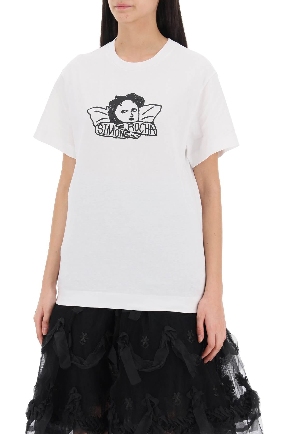 Simone rocha angel baby crewneck t-shirt-Simone Rocha-L-Urbanheer