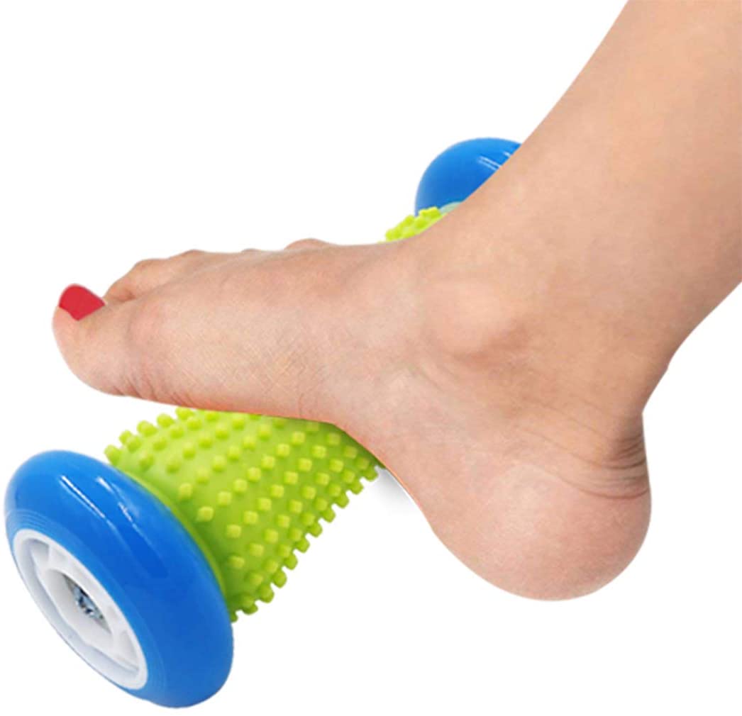 Foot Massage Roller Spiky For Plantar Fasciitis - Relief For Heel Spurs & Foot Arch Pain, Deep Trigger Point Therapy, Muscle Recovery, Stress Relief Acupressure Reflexology Tool-Fulfillment Center-Urbanheer