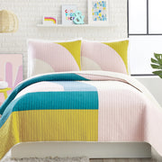 Modshapes 3-Piece Quilt Set By Makers Collective.-peking handicraft-Twin-Urbanheer