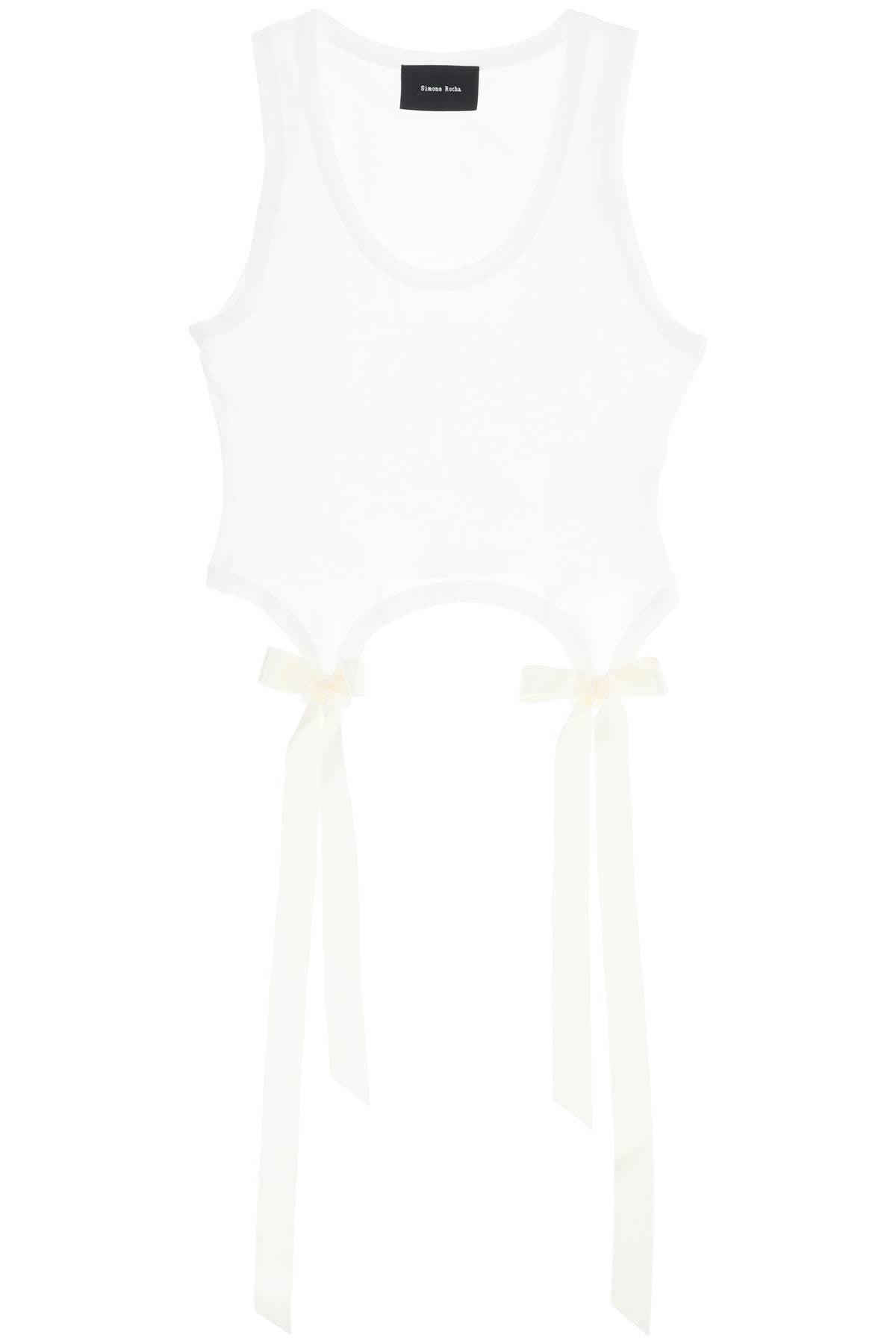Simone rocha easy cropped top with bow tails-Simone Rocha-M-Urbanheer