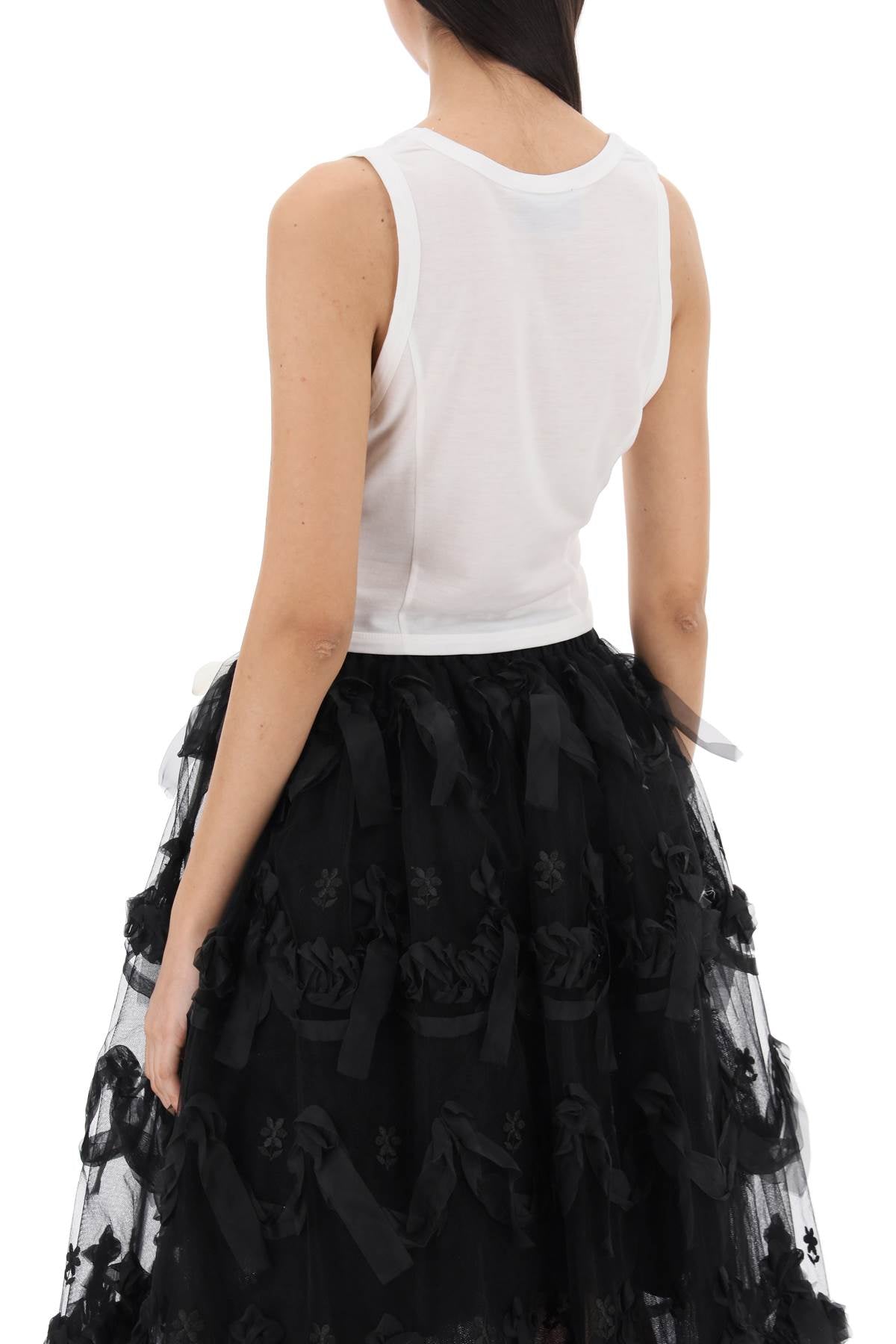 Simone rocha easy cropped top with bow tails-Simone Rocha-M-Urbanheer