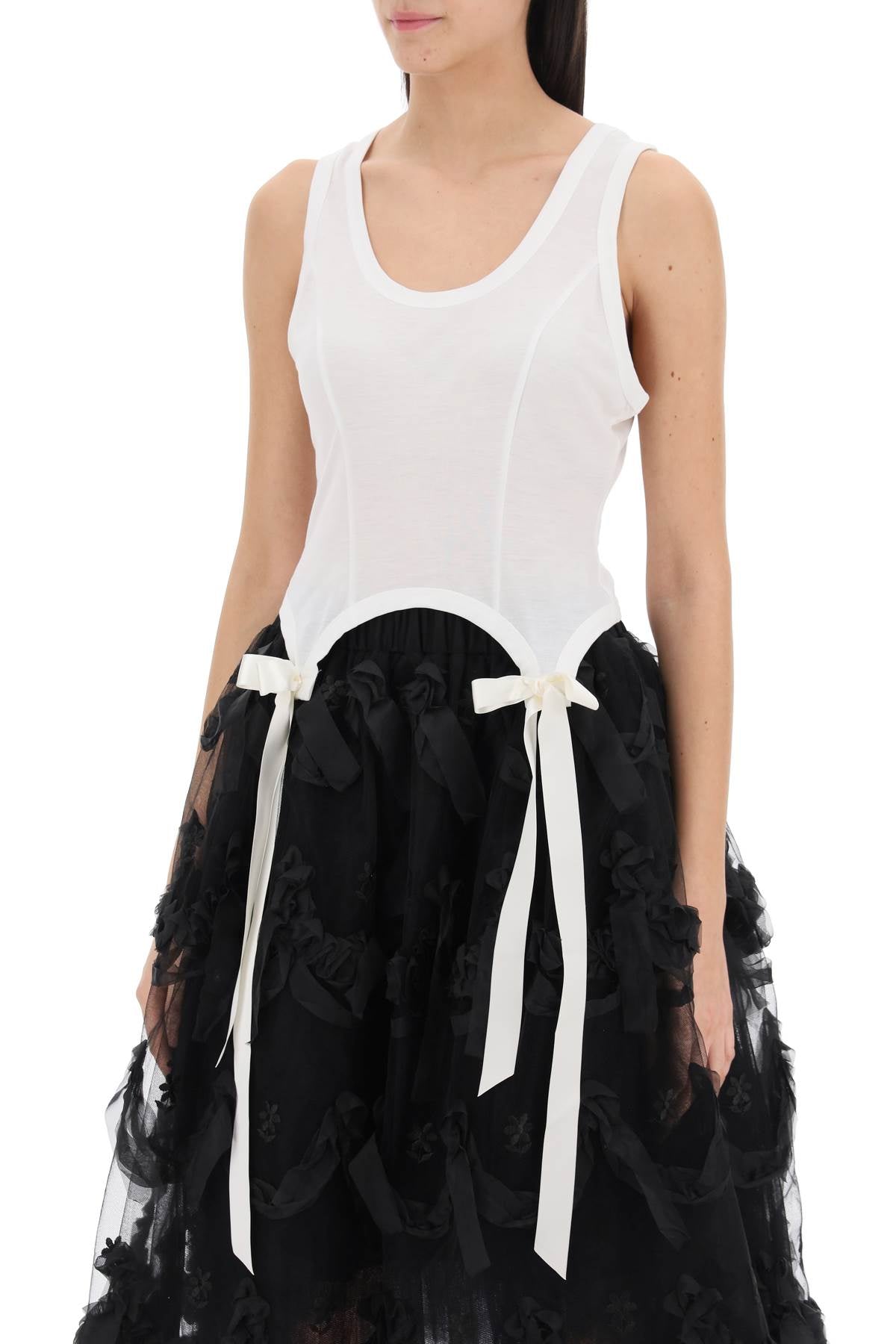Simone rocha easy cropped top with bow tails-Simone Rocha-M-Urbanheer
