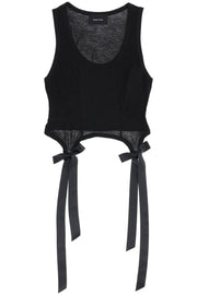 Simone rocha easy cropped top with bow tails-Simone Rocha-M-Urbanheer