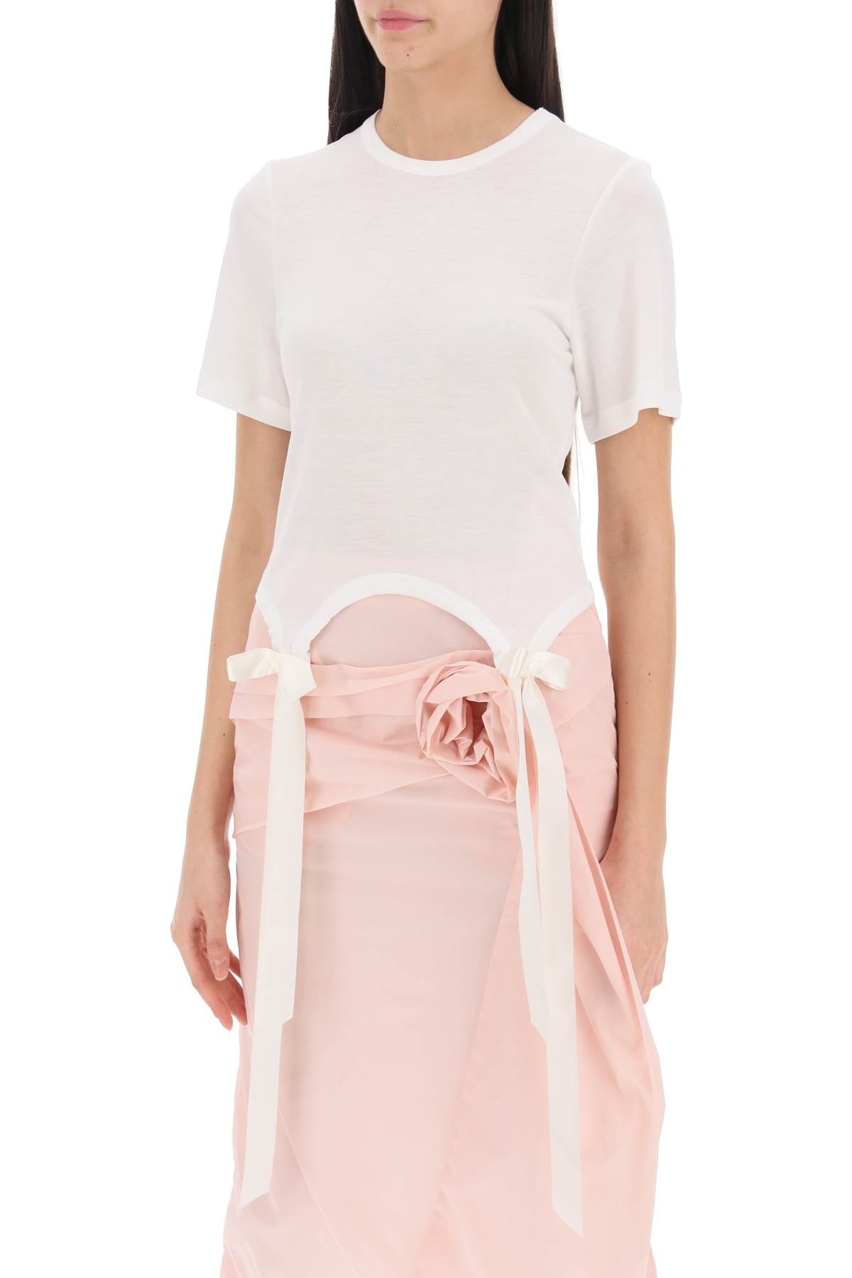 Simone rocha easy t-shirt with bow tails-Simone Rocha-M-Urbanheer