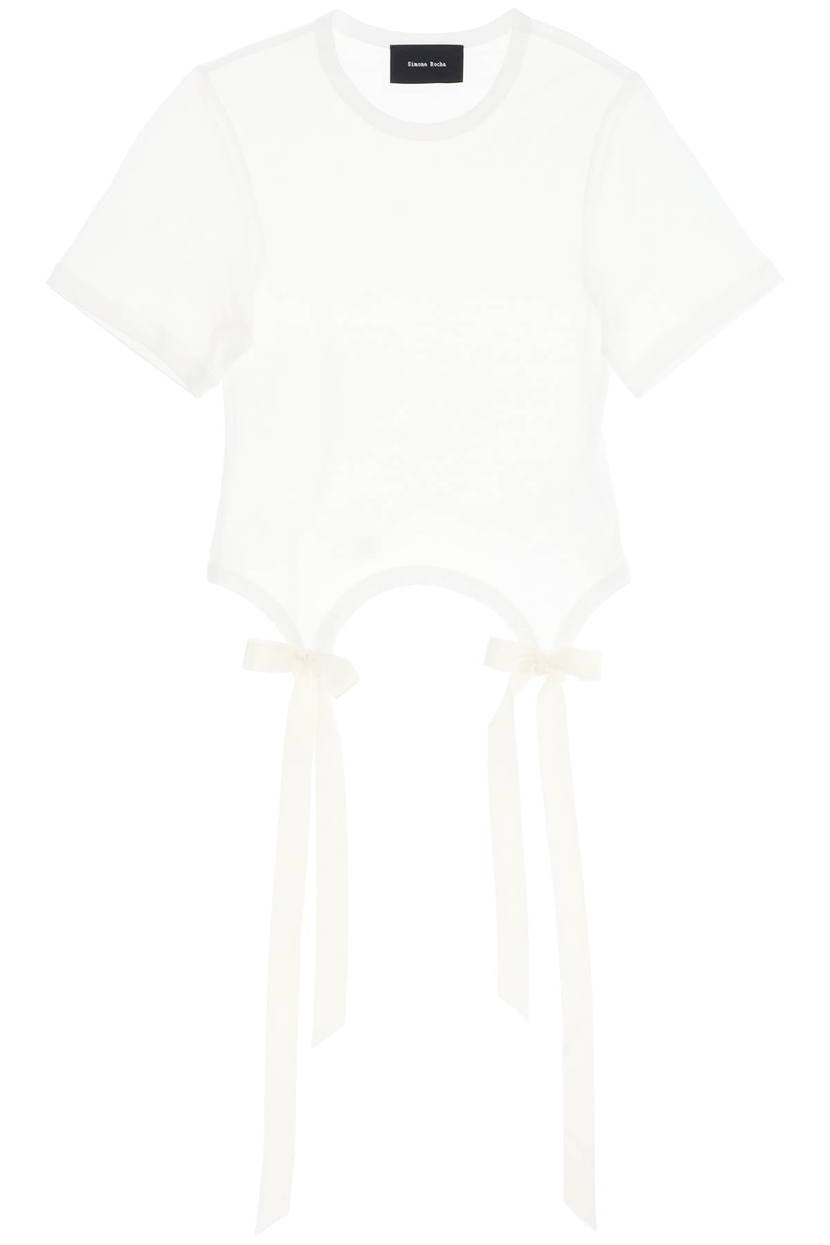 Simone rocha easy t-shirt with bow tails-Simone Rocha-M-Urbanheer