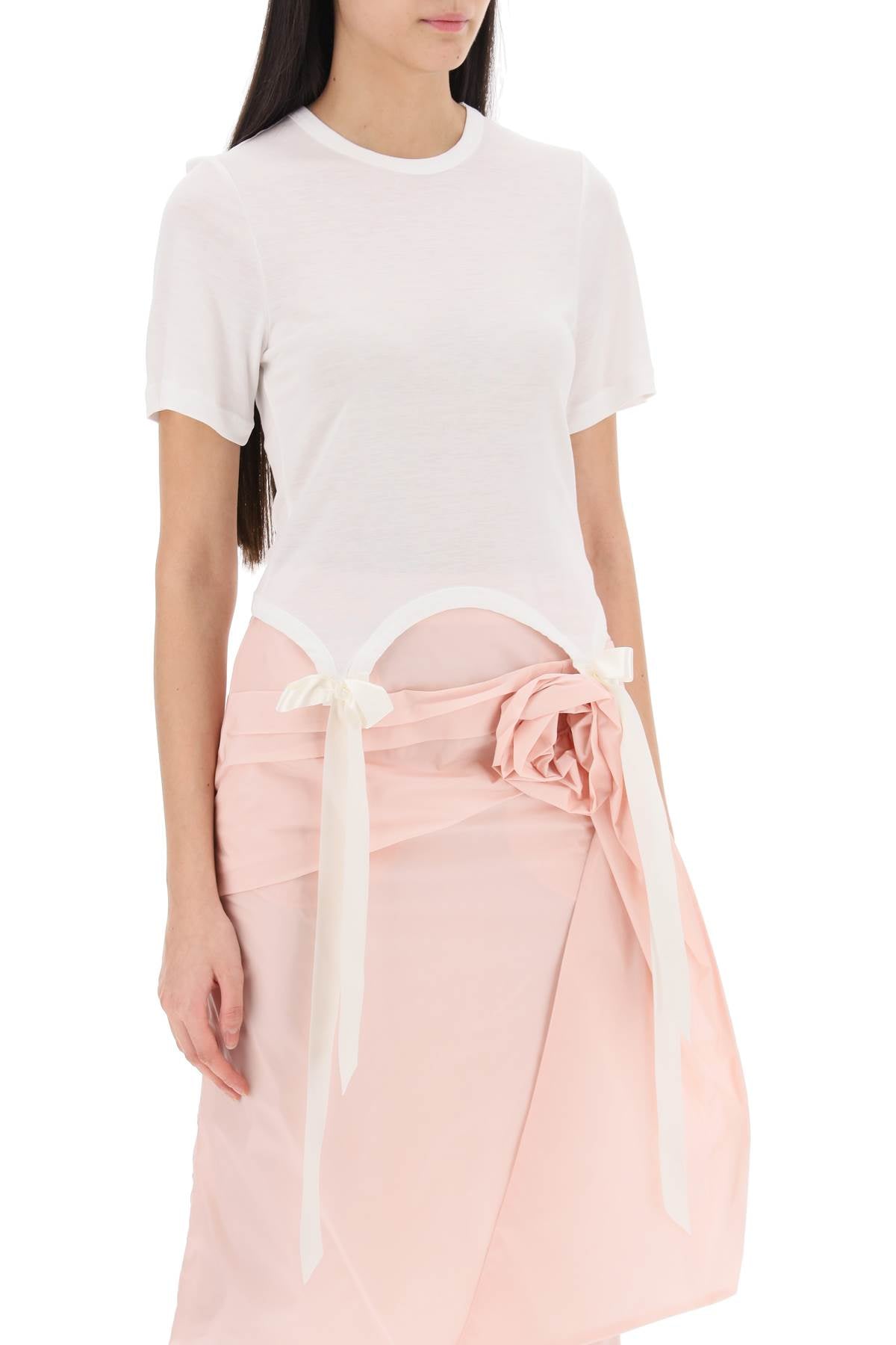 Simone rocha easy t-shirt with bow tails-Simone Rocha-M-Urbanheer